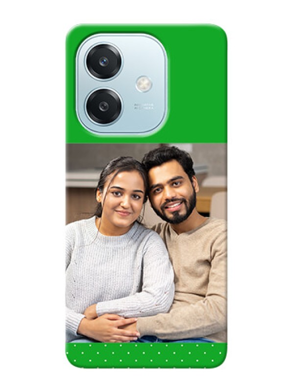 Custom Oppo A3 5G Personalised mobile covers: Green Pattern Design