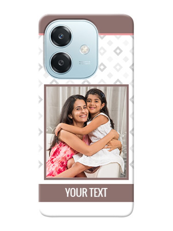 Custom Oppo A3 5G custom back covers: Simple Diamond Design