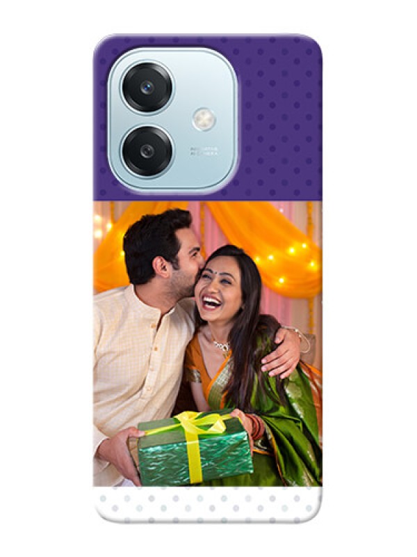 Custom Oppo A3 5G mobile phone cases: Violet Pattern Design