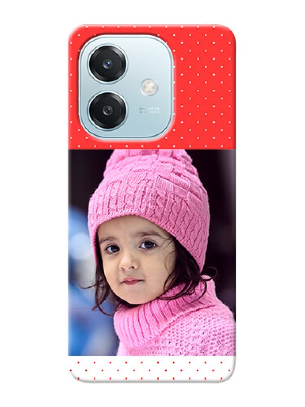 Custom Oppo A3 5G personalised phone covers: Red Pattern Design