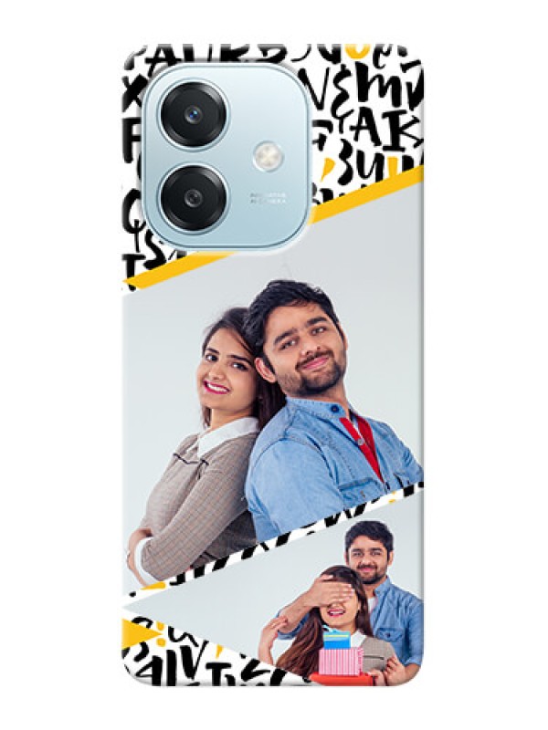 Custom Oppo A3 5G Phone Back Covers: Letters Pattern Design