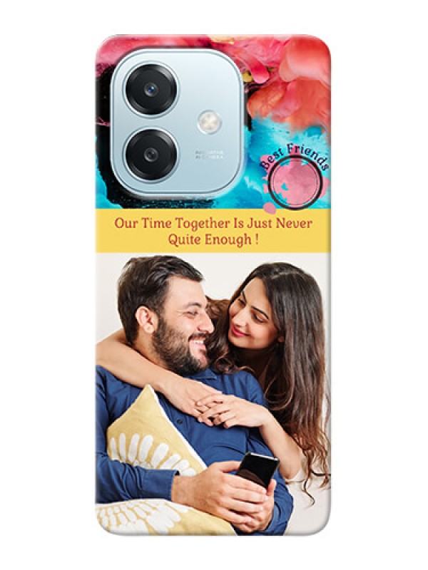 Custom Oppo A3 5G Mobile Cases: Quote with Acrylic Painting Design