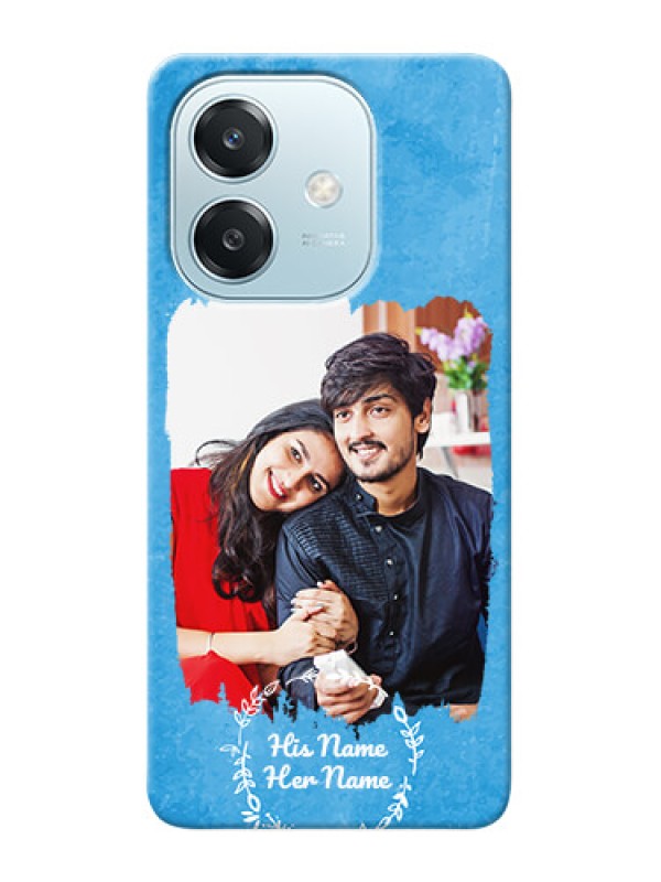 Custom Oppo A3 5G custom mobile cases: Blue Color Vintage Design