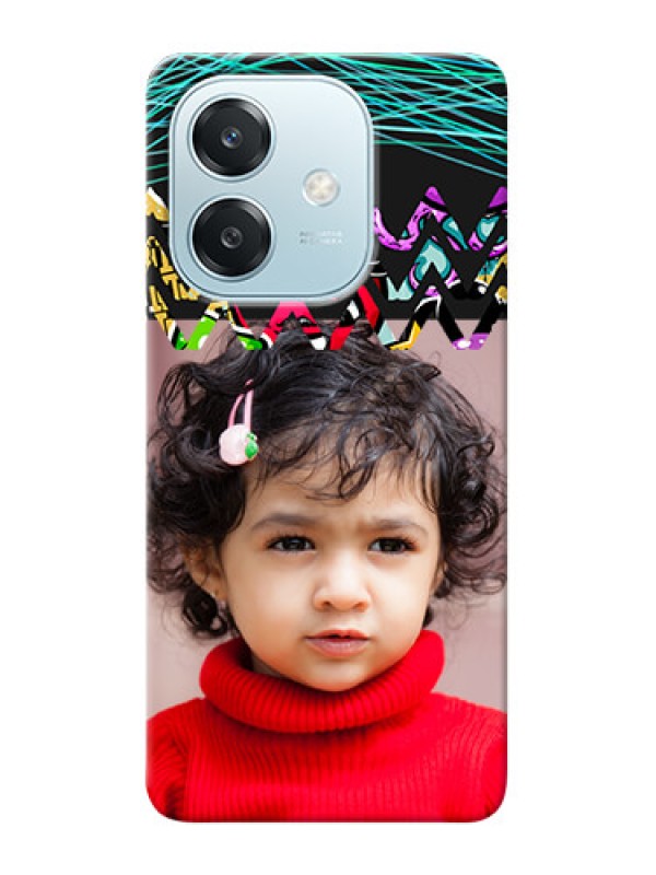 Custom Oppo A3 5G personalized phone covers: Neon Abstract Design