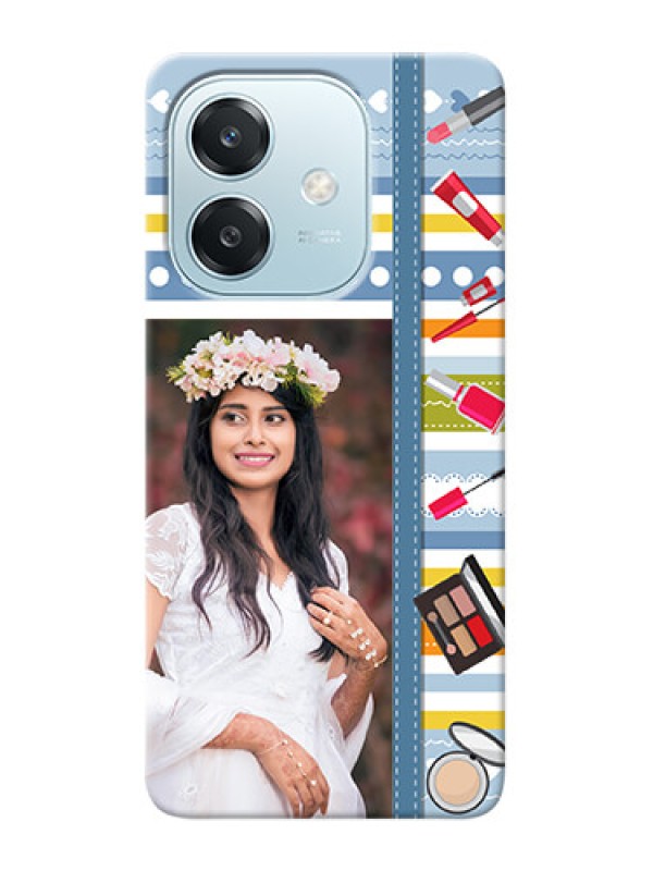 Custom Oppo A3 5G Personalized Mobile Cases: Makeup Icons Design