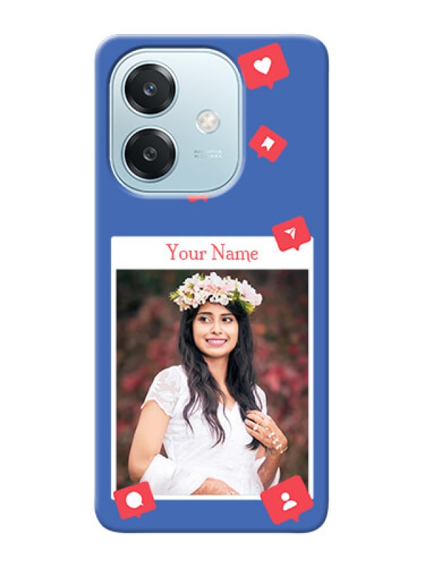 Custom Oppo A3 5G Custom Phone Case with Like Share And Comment Design