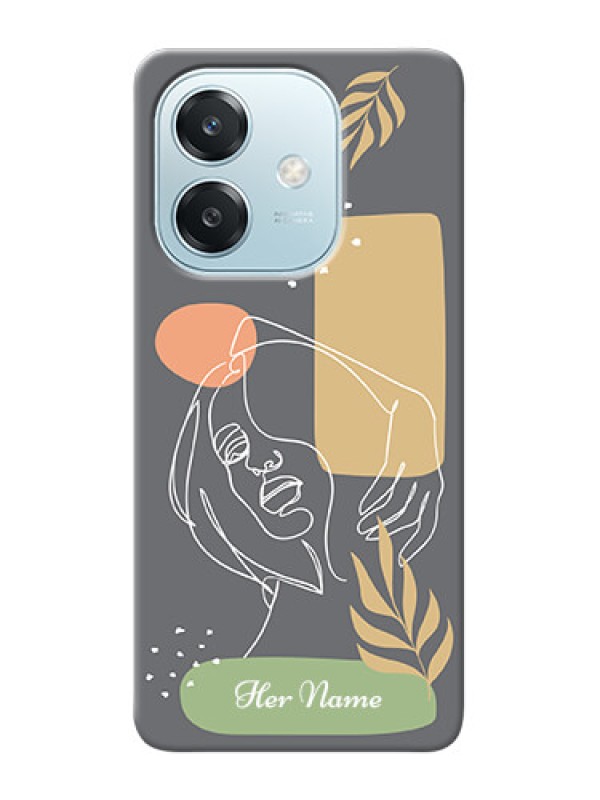 Custom Oppo A3 5G Custom Phone Case with Gazing Woman line art Design