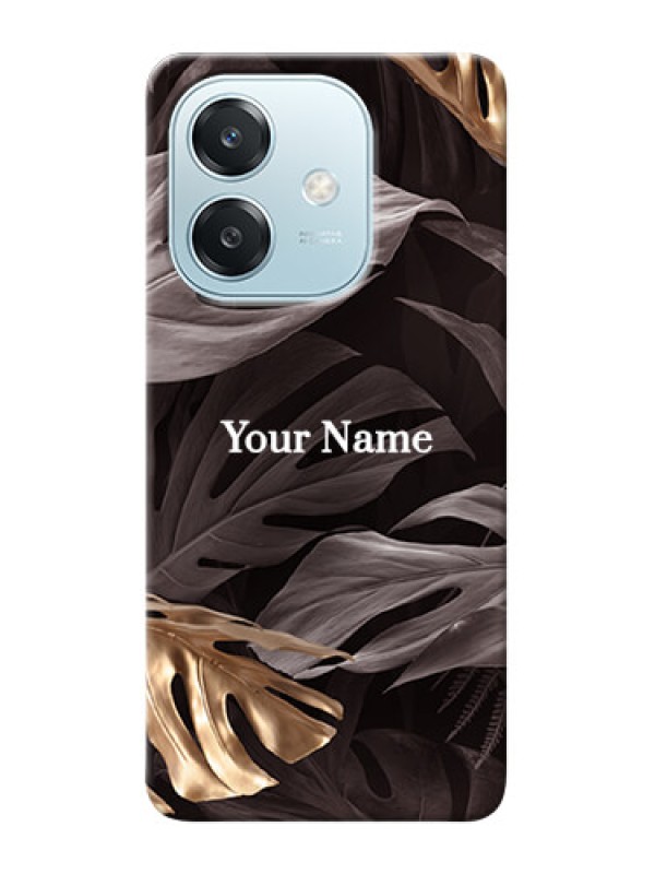 Custom Oppo A3 5G Personalised Phone Case with Wild Leaves digital paint Design
