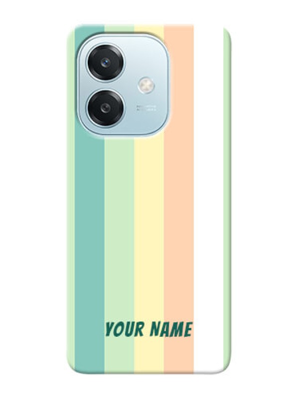Custom Oppo A3 5G Photo Printing on Case with Multicolour Stripes Design
