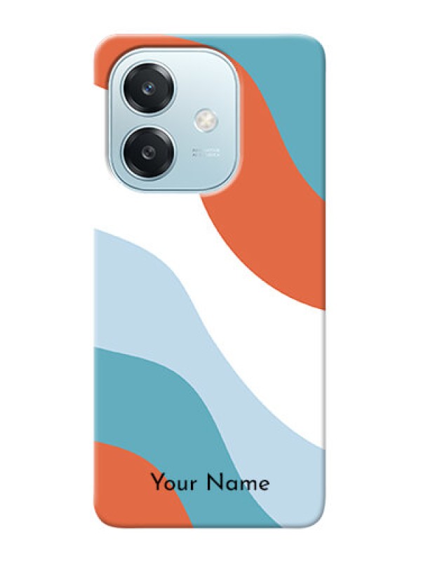 Custom Oppo A3 5G Custom Mobile Case with coloured Waves Design