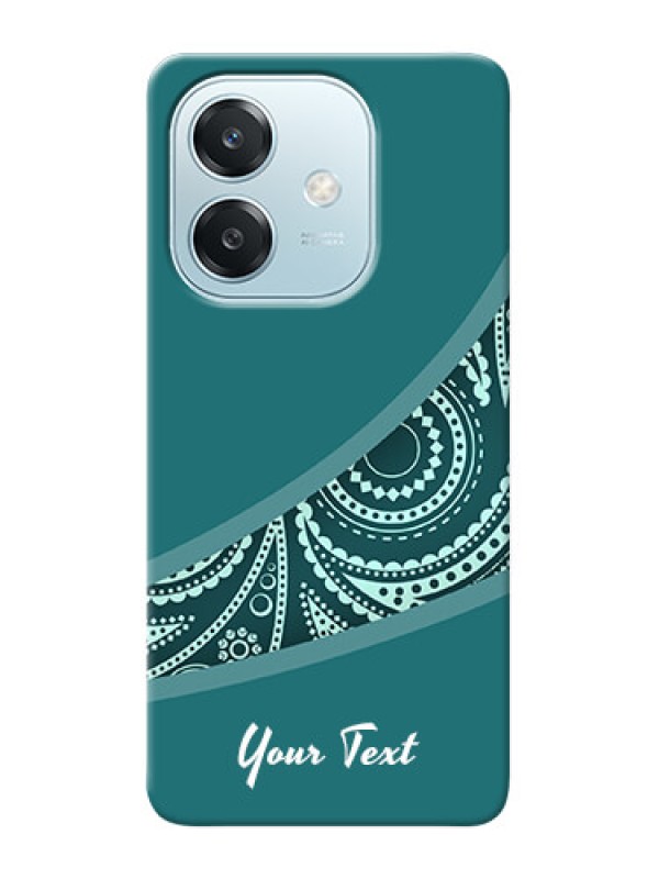 Custom Oppo A3 5G Photo Printing on Case with semi visible floral Design