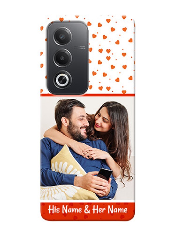 Custom Oppo A3 Pro 5G Phone Back Covers: Orange Love Symbol Design