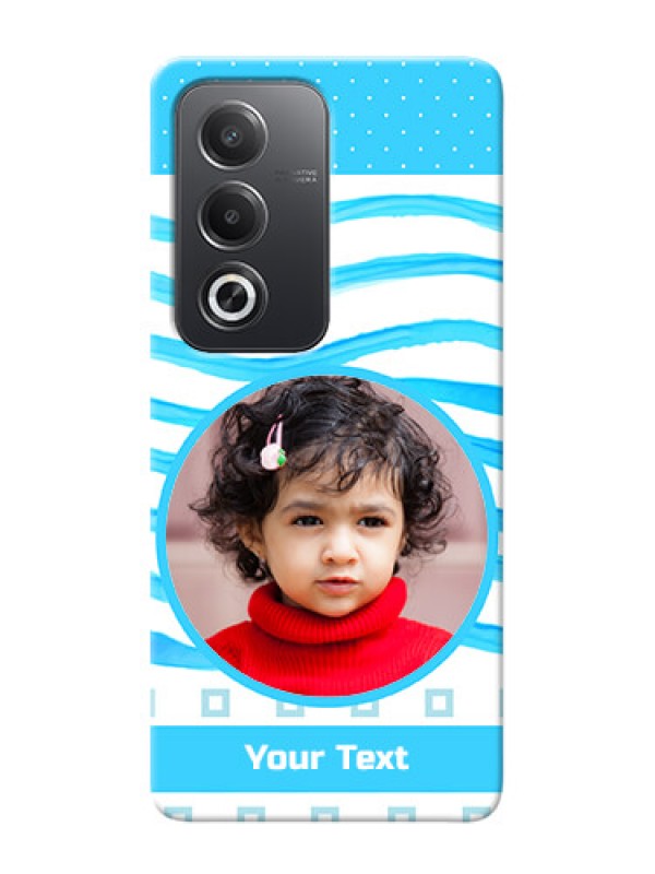 Custom Oppo A3 Pro 5G phone back covers: Simple Blue Case Design