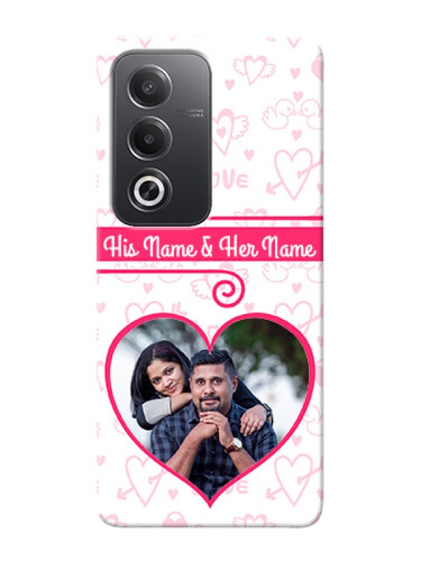 Custom Oppo A3 Pro 5G Personalized Phone Cases: Heart Shape Love Design