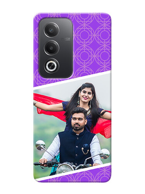 Custom Oppo A3 Pro 5G mobile back covers online: violet Pattern Design