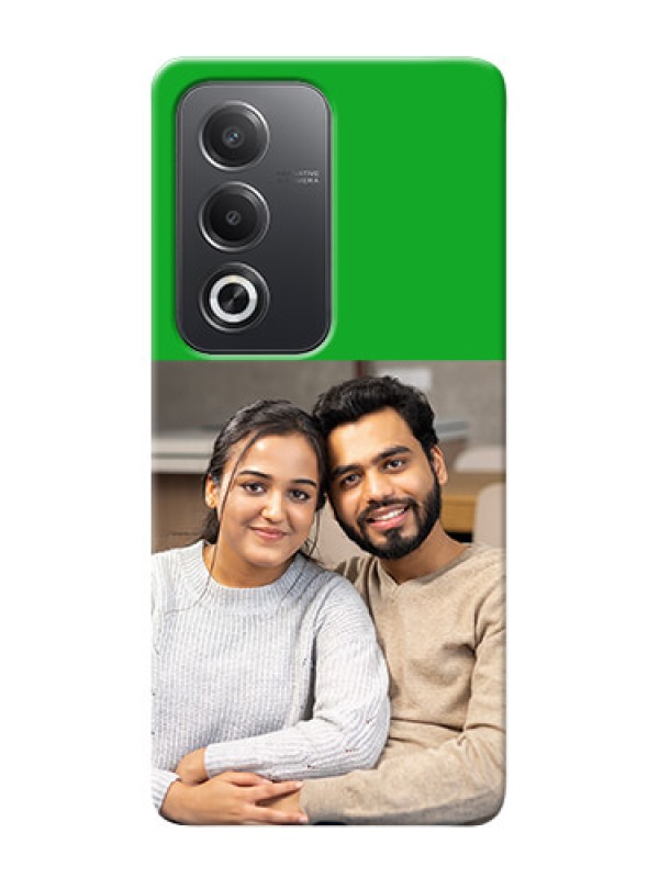 Custom Oppo A3 Pro 5G Personalised mobile covers: Green Pattern Design