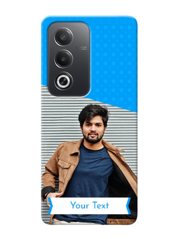 Custom Oppo A3 Pro 5G Personalized Mobile Covers: Simple Blue Color Dotted Design