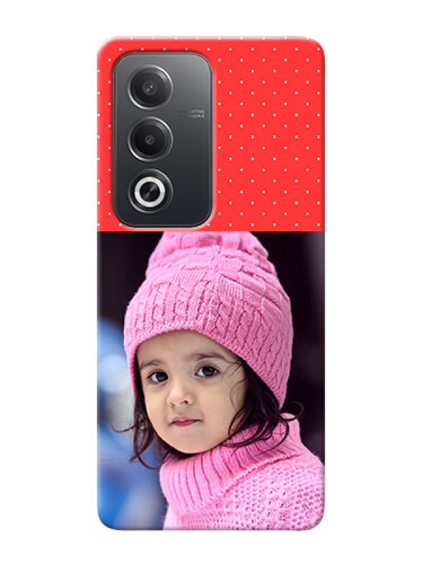 Custom Oppo A3 Pro 5G personalised phone covers: Red Pattern Design