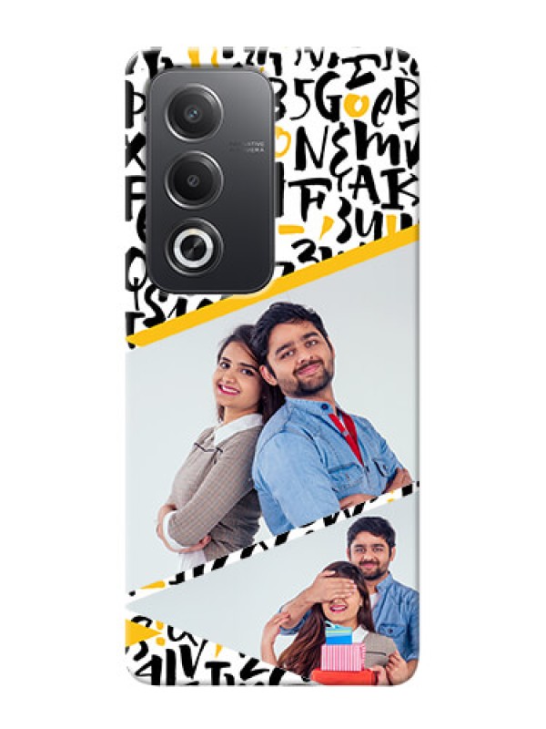 Custom Oppo A3 Pro 5G Phone Back Covers: Letters Pattern Design