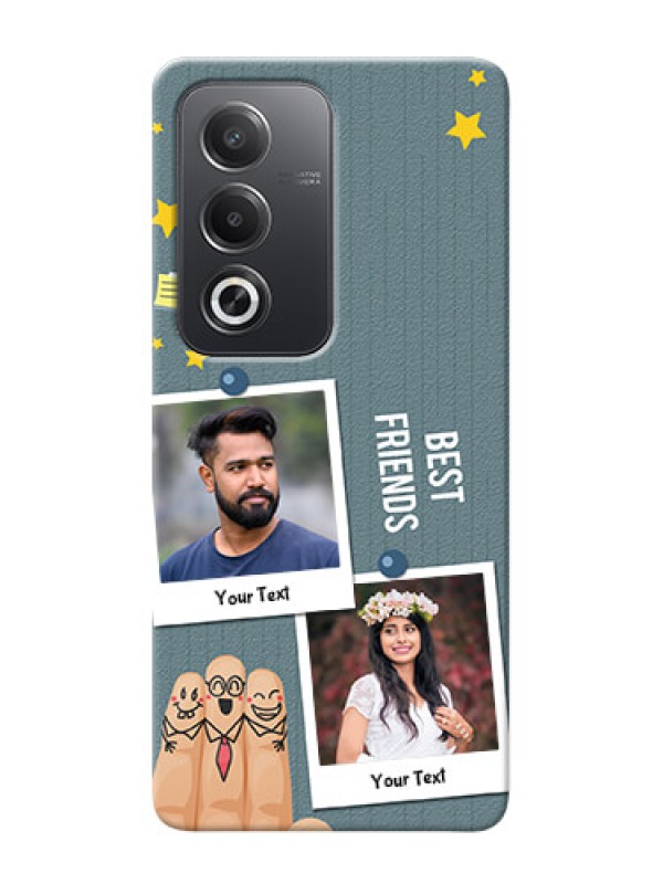 Custom Oppo A3 Pro 5G Mobile Cases: Sticky Frames and Friendship Design