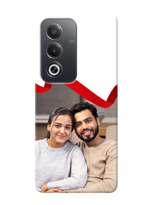 Custom Oppo A3 Pro 5G custom phone cases: Red Ribbon Frame Design