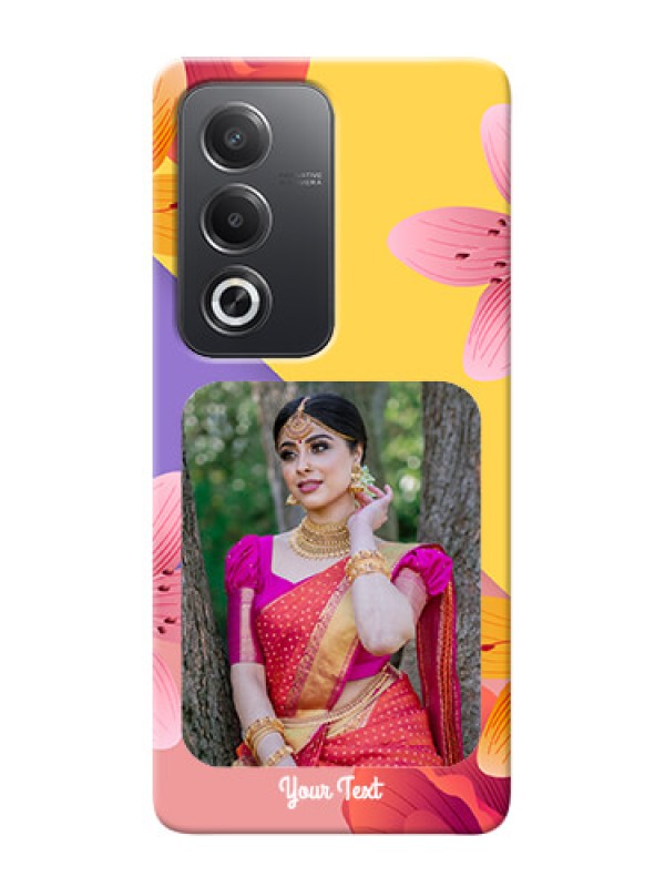 Custom Oppo A3 Pro 5G Mobile Covers: 3 Image With Vintage Floral Design