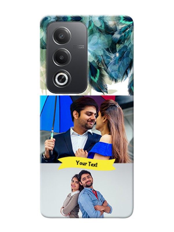 Custom Oppo A3 Pro 5G Phone Cases: Image with Boho Peacock Feather Design