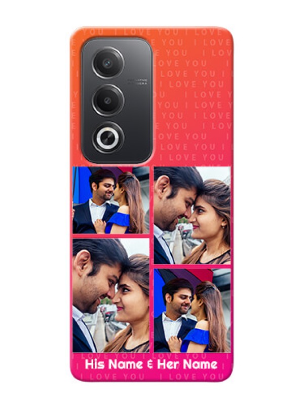 Custom Oppo A3 Pro 5G custom back covers: I Love You Pink Design