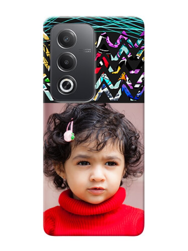 Custom Oppo A3 Pro 5G personalized phone covers: Neon Abstract Design