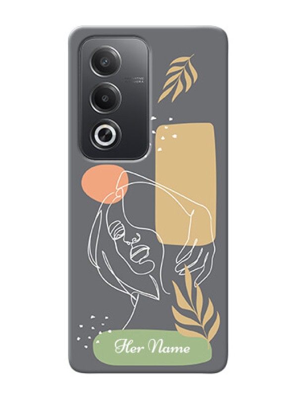 Custom Oppo A3 Pro 5G Custom Phone Case with Gazing Woman line art Design