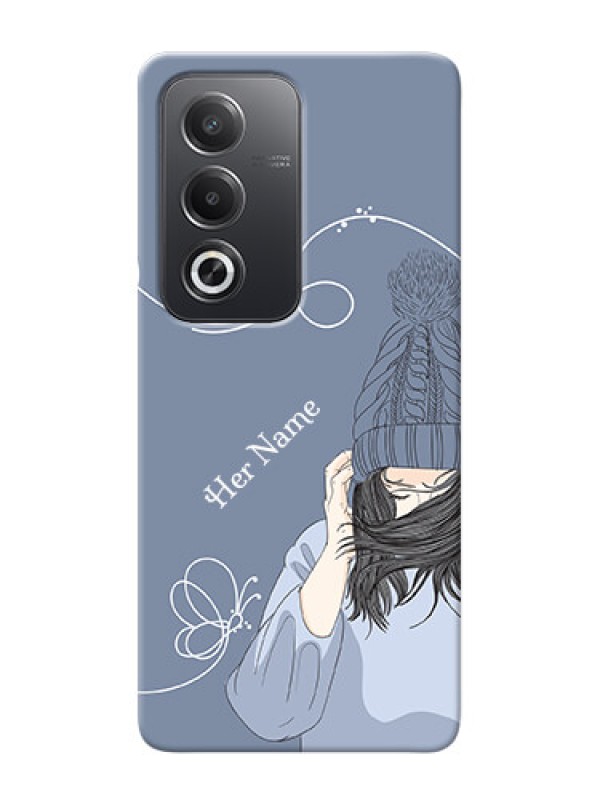 Custom Oppo A3 Pro 5G Custom Mobile Case with Girl in winter outfit Design