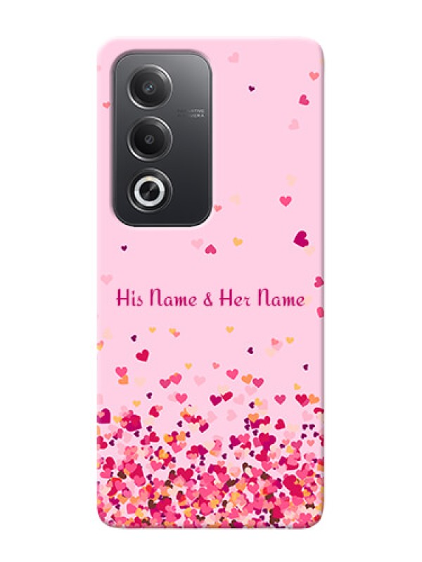 Custom Oppo A3 Pro 5G Photo Printing on Case with Floating Hearts Design