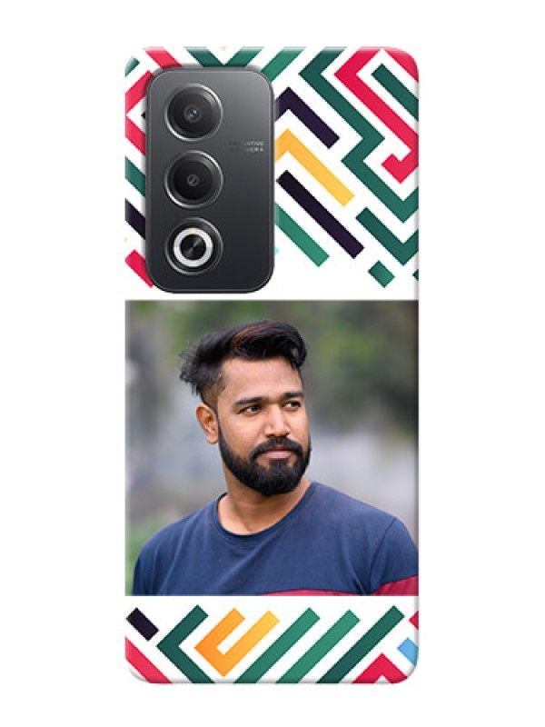 Custom Oppo A3 Pro 5G Personalized Phone Case with Colorful Maze Pattern Design