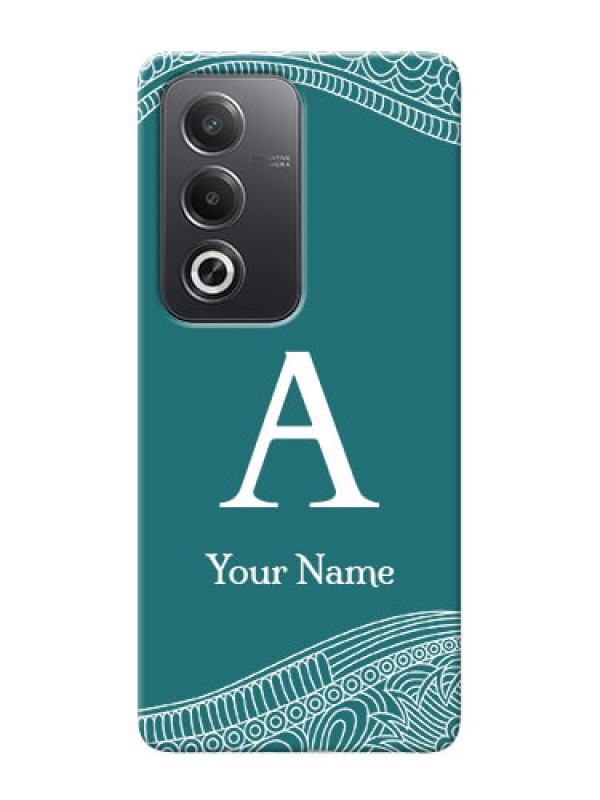 Custom Oppo A3 Pro 5G Personalized Phone Case with line art pattern with custom name Design