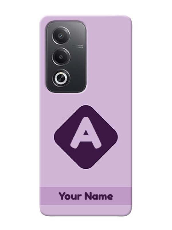 Custom Oppo A3 Pro 5G Custom Mobile Case with Custom Letter in curved badge Design