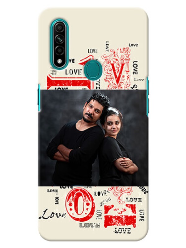 Custom Oppo A31 mobile cases online: Trendy Love Design Case