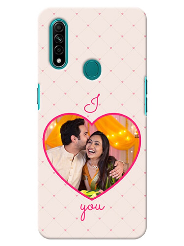 Custom Oppo A31 Personalized Mobile Covers: Heart Shape Design