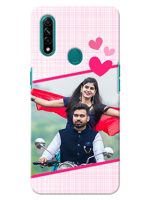 Custom Oppo A31 Personalised Phone Cases: Love Shape Heart Design