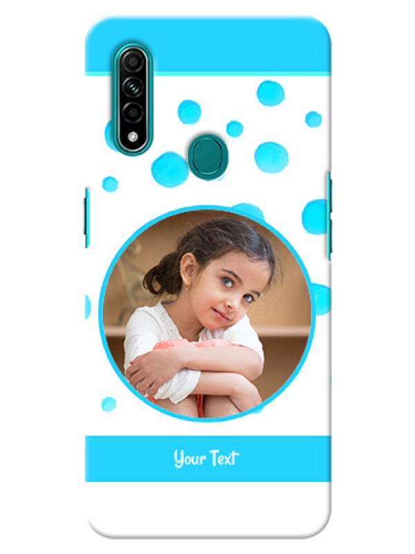 Custom Oppo A31 Custom Phone Covers: Blue Bubbles Pattern Design