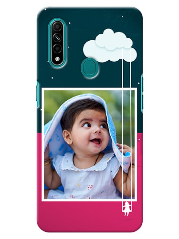 Custom Oppo A31 custom phone covers: Cute Girl with Cloud Design