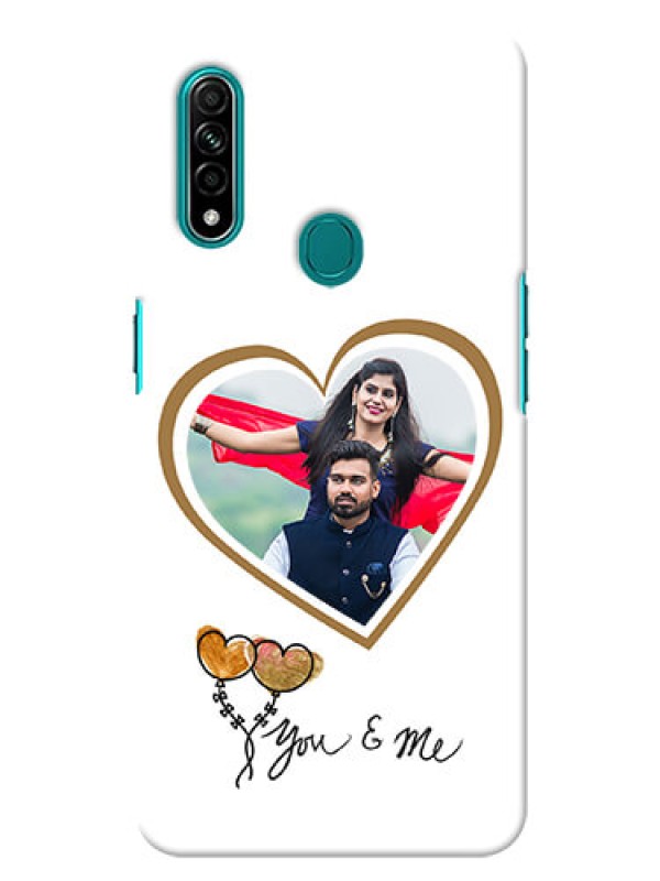 Custom Oppo A31 customized phone cases: You & Me Design