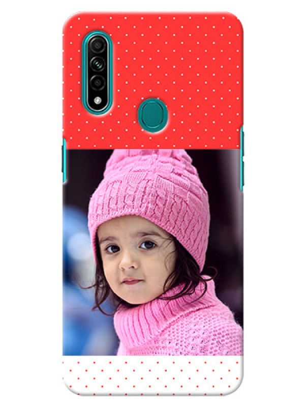 Custom Oppo A31 personalised phone covers: Red Pattern Design