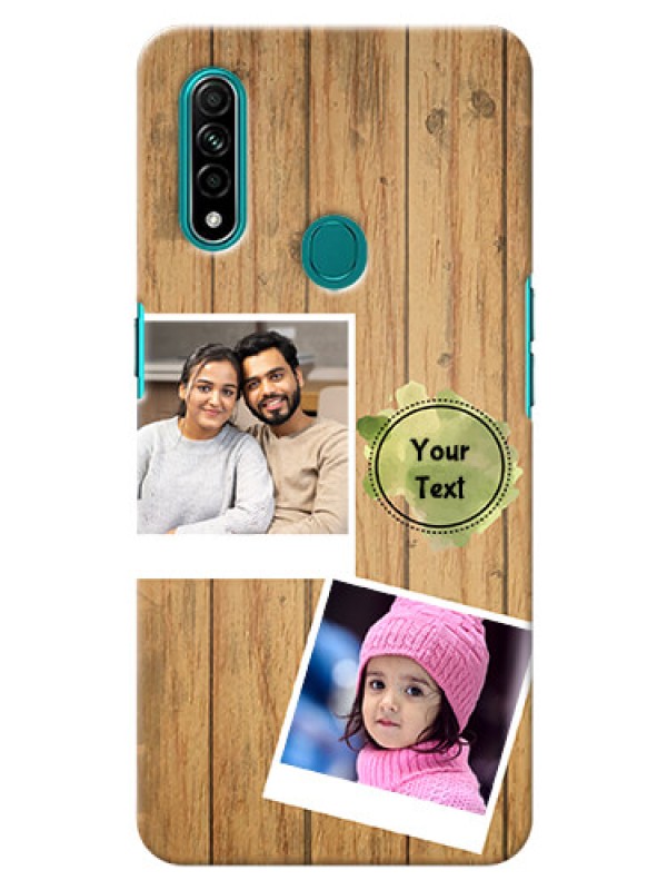 Custom Oppo A31 Custom Mobile Phone Covers: Wooden Texture Design
