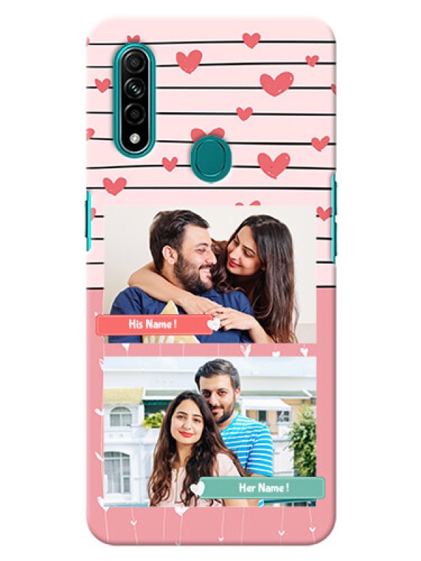 Custom Oppo A31 custom mobile covers: Photo with Heart Design
