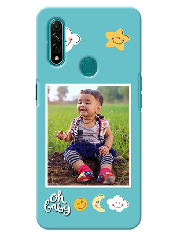 Custom Oppo A31 Personalised Phone Cases: Smiley Kids Stars Design