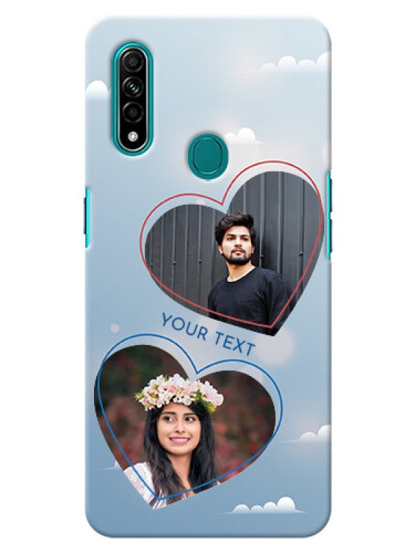Custom Oppo A31 Phone Cases: Blue Color Couple Design 