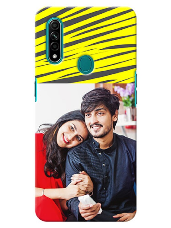 Custom Oppo A31 Personalised mobile covers: Yellow Abstract Design