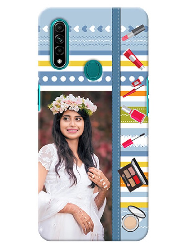 Custom Oppo A31 Personalized Mobile Cases: Makeup Icons Design