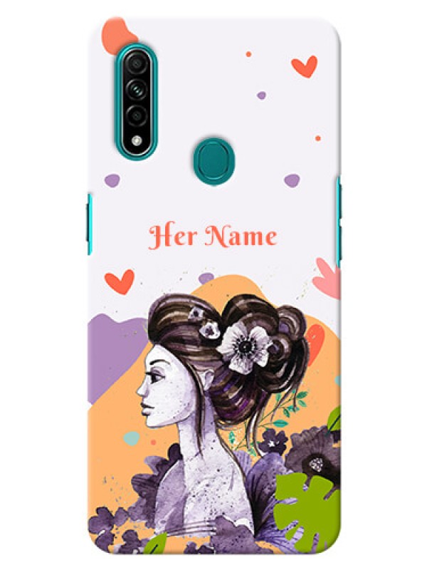 Custom Oppo A31 Custom Mobile Case with Woman And Nature Design