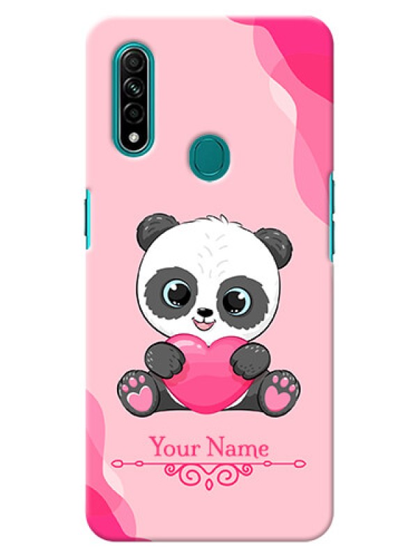 Custom Oppo A31 Mobile Back Covers: Cute Panda Design